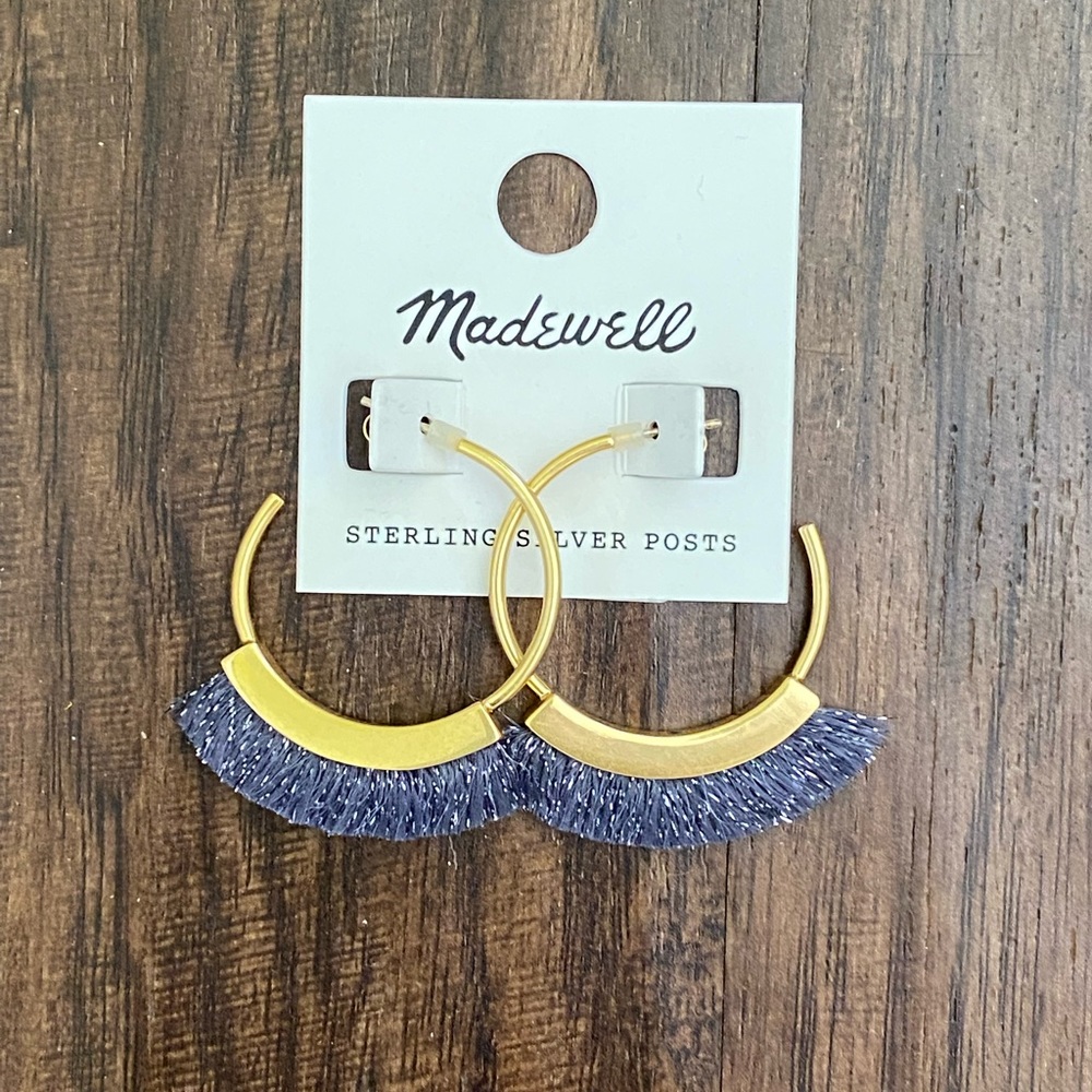 Madewell fringe hoop earring
